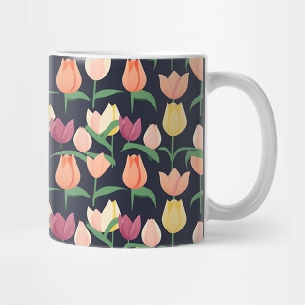 Tulips Flower Seamless Pattern V1 by Family journey with God